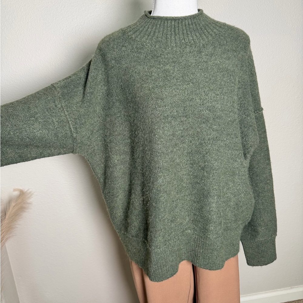 Universal Thread - Cozy Olive Green Oversized Knit Sweater - Picture 9 of 9